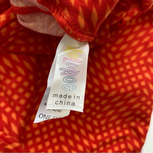 🎃 NWT LuLaRoe OS leggings Halloween orange one size NEW LLR - Picture 3 of 3